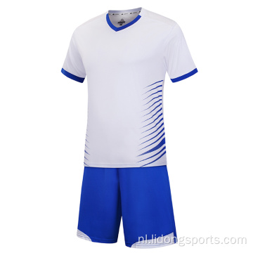 Groothandel goedkope voetbal jersey set volledig voetbaluniform